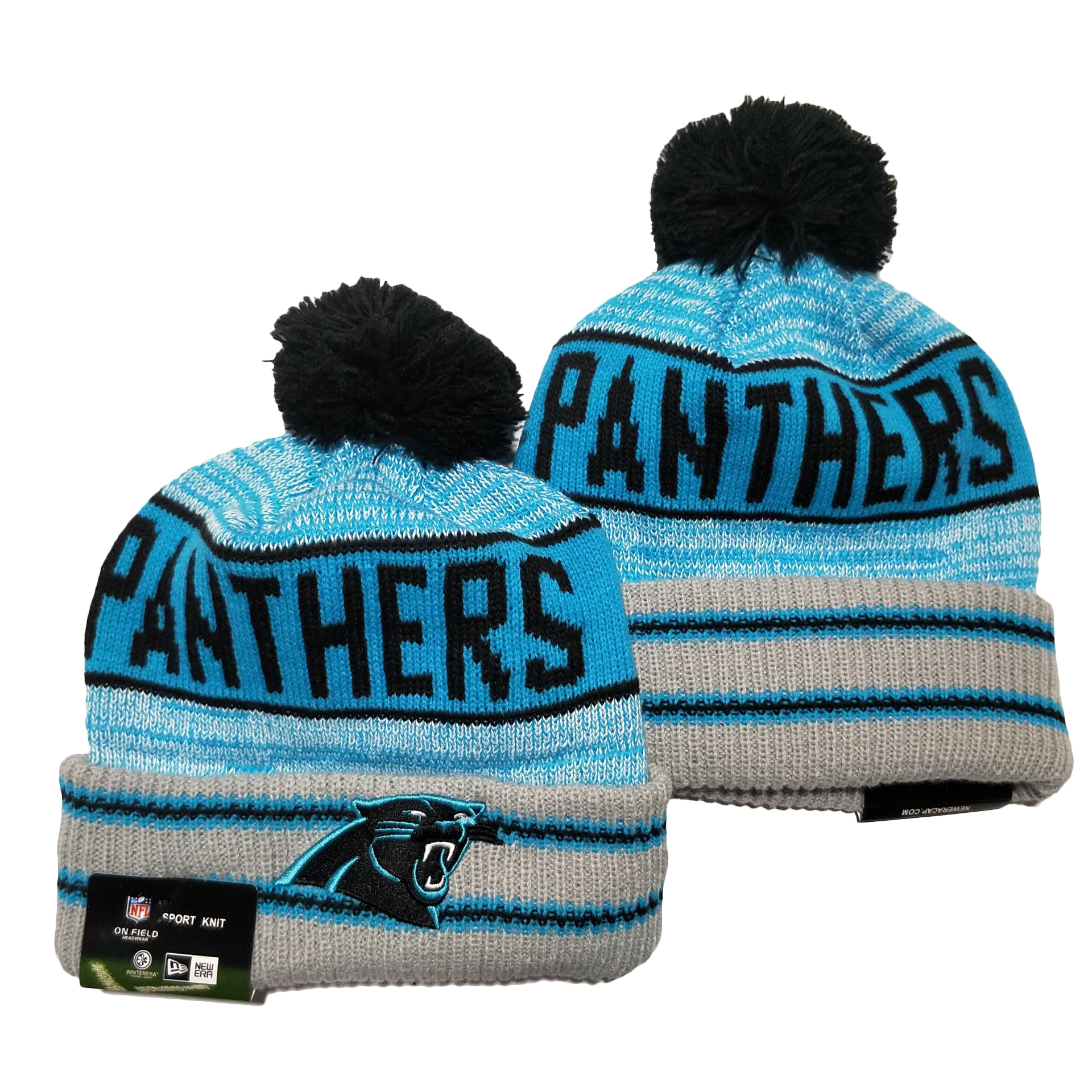 Carolina Panthers Knit Hats 063